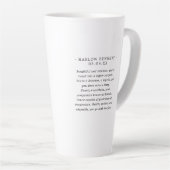 Tasse Latte SYMBOLE Zodiaque D'Astrologie Des Poissons D'Or | (Angle droit)