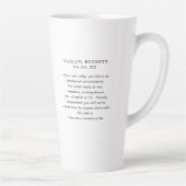 Tasse Latte SYMBOLE Zodiaque Gemini Aquarelle | Monogramme (Droite)