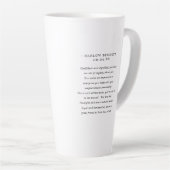 Tasse Latte SYMBOLE Zodiaque Gold Leo | Monogramme (Angle droit)