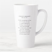 Tasse Latte SYMBOLE Zodiaque Gold Leo | Monogramme (Droite)