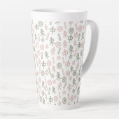 Tasse Latte Symboles du Mahjong (Angle droit)