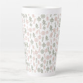 Tasse Latte Symboles du Mahjong (Devant)