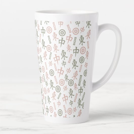 Tasse Latte Symboles du Mahjong (Droite)