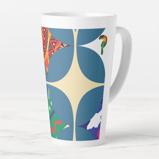 Tasse Latte Symétrie dans la nature (Angle droit)