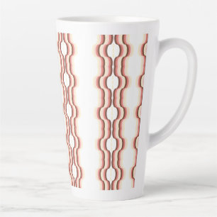 Tasse Latte Symétrie de vague pêche