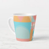 Tasse Latte Symétrie fluide : exploration des concepts abstrai (Angle gauche)