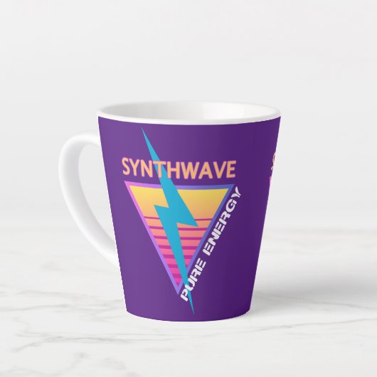 Tasse Latte Synthwave (Angle gauche)