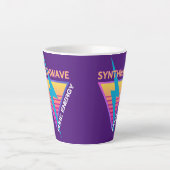 Tasse Latte Synthwave (Devant)