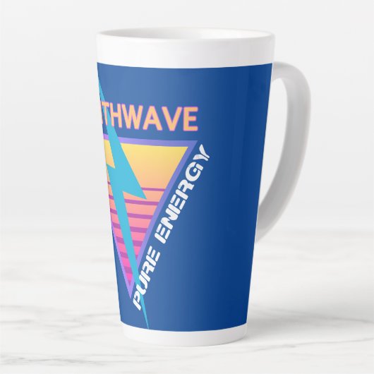Tasse Latte Synthwave (Angle droit)