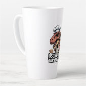 Tasse Latte T-Rex I Survived Turkey Day Chef (Angle gauche)