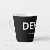 Tasse Latte T-shirt (Angle gauche)