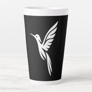 Tasse Latte T-shirt minimaliste pour observateur de colibris s