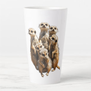 Tasse Latte T-shirt pour femmes représentant une famille de su