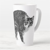Tasse Latte Tabby Glow by Winter Window (Angle droit)