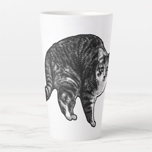 Tasse Latte Tabby Under Snowlight Glow (Devant)