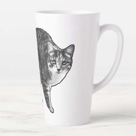 Tasse Latte Tabby Under Snowlight Glow (Droite)