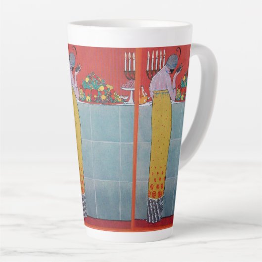 TASSE LATTE TABLE LADAND ET FRUITS DÉJÀ ART DÉCO BEAUTÉ MODE (Angle droit)