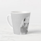 Tasse Latte Tableau Dogo Argentino - Art Chien original (Angle gauche)