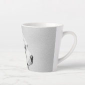 Tasse Latte Tableau Dogo Argentino - Art Chien original (Droite)