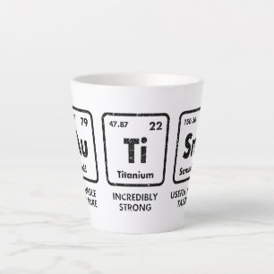 Tasse Latte Tableau périodique des éléments de sensibilisation