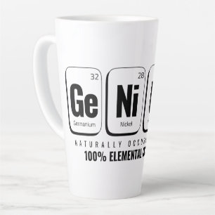 Tasse Latte Tableau périodique GENiUS - Conception scientifiqu