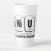 Tasse Latte Tableau périodique GENiUS - Conception scientifiqu (Devant)