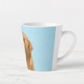 Tasse Latte Tableau Rhodesian Ridgeback - Art Chien original (Droite)