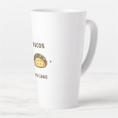 Tasse Latte tacos mexicano (Angle droit)