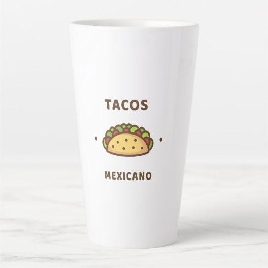 Tasse Latte tacos mexicano (Devant)