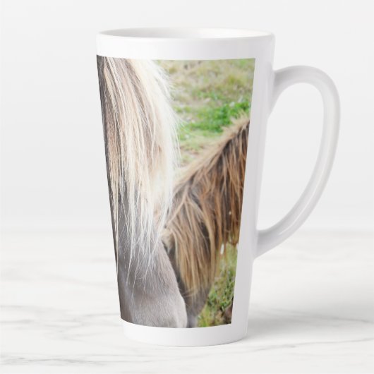 Tasse Latte Tan Coloré Shetland Pony, (Droite)
