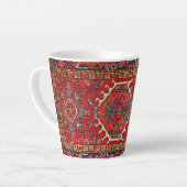 Tasse Latte Tapis persan turc oriental antique (Angle gauche)