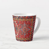 Tasse Latte Tapis persan turc oriental antique (Angle droit)