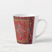 Tasse Latte Tapis persan turc oriental antique (Droite)