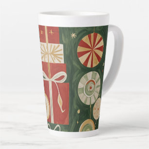Tasse Latte Tapisserie Abstraite à marée haute