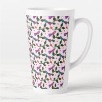 Tapisserie Motif Sans Fin Floral Oiseau Coloré