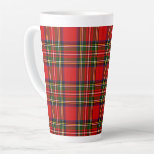 Tasse Latte Tartan à carreaux du clan Royal Stewart