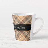 Tasse Latte Tartan beige et Brown (Droite)