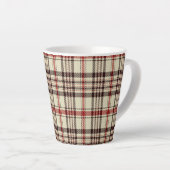 Tasse Latte Tartan Brown (Angle droit)