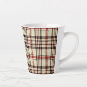 Tasse Latte Tartan Brown (Droite)