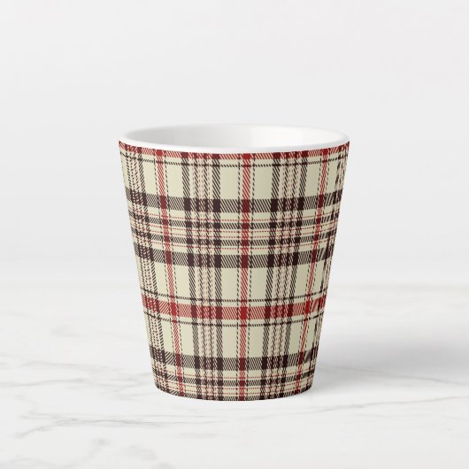 Tasse Latte Tartan Brown (Devant)