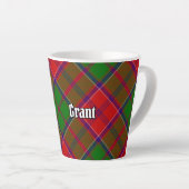 Tasse Latte Tartan Clan Grant (Angle droit)