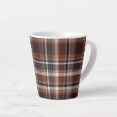 Tasse Latte Tartan coloré (Angle droit)