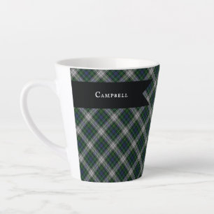 Tasse Latte Tartan de Clan de Robe Campbell Plaid Écossais