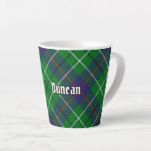 Tasse Latte Tartan du clan Duncan (Angle droit)