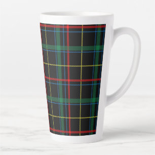 Tasse Latte Tartan Plaid Checks Motif-25774