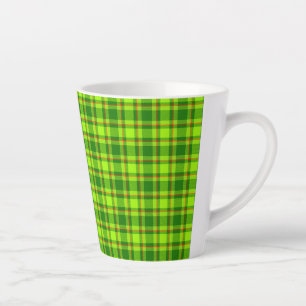 Tasse Latte Tartan rouge vert À damiers Motif plaid-55788
