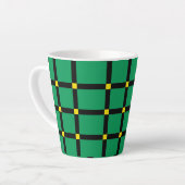 Tasse Latte Tartan vert (Angle gauche)