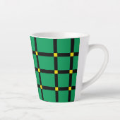 Tasse Latte Tartan vert (Droite)