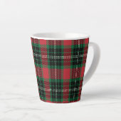 Tasse Latte Tartan vert et rouge (Angle droit)