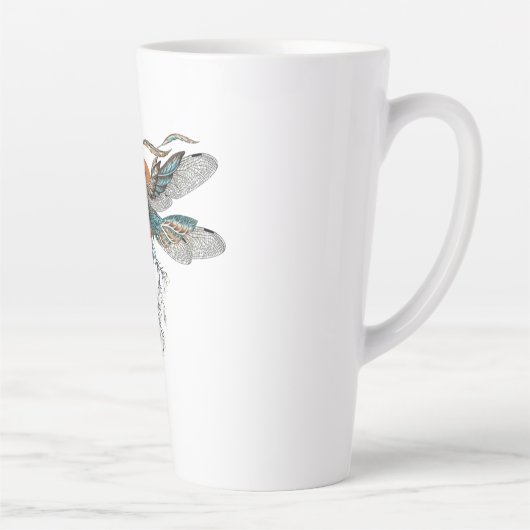 Tasse Latte Tattoo dragon (Droite)